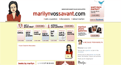 Desktop Screenshot of marilynvossavant.com